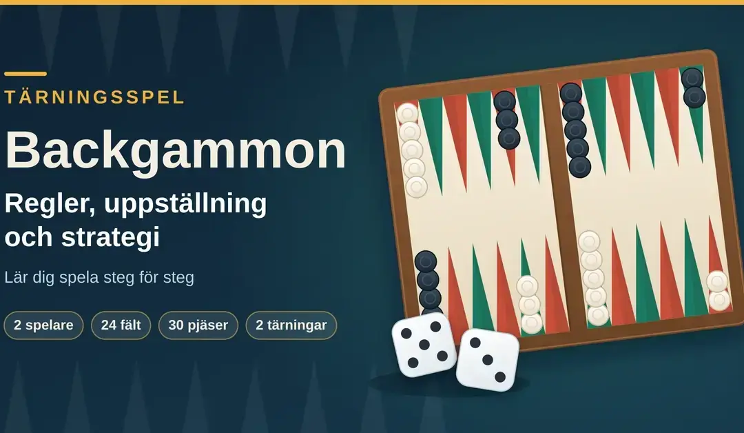 Tärningspel: Backgammon regler
